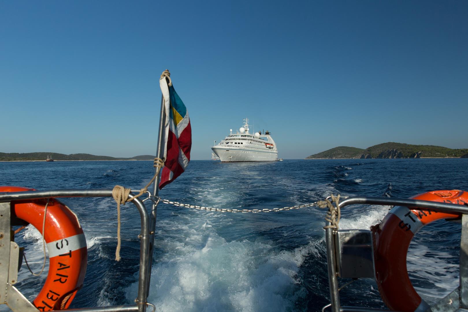 Exterior view of Star Breeze near Croatia - Photo Credit: John Greengo